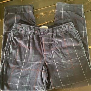 Goodfellow & Co. Navy Plaid Fleece Lounge Pants